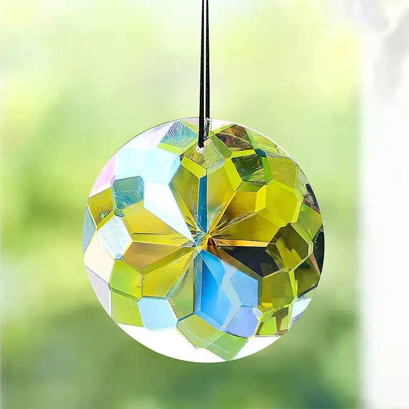 1/2/5PCS 30mm Clear Crystal Glass Prism Hanging Rainbow Maker Suncatcher Home Decoration Oasis Select