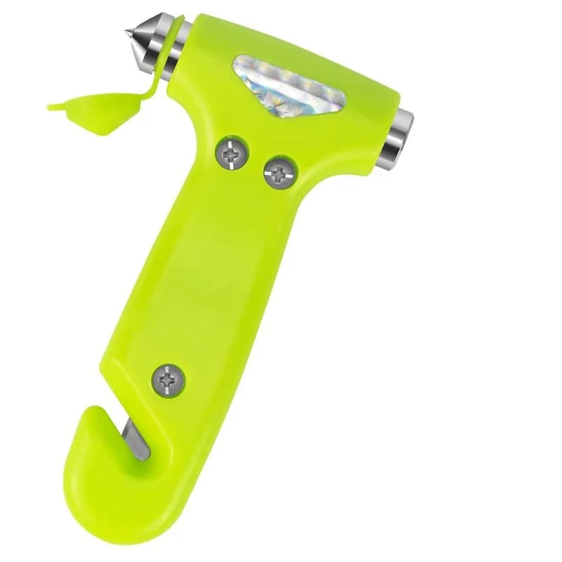 Multi-function Hammer Two-in-one Safety Hammer Rescue Hammer Car Escape Hammer Window Breaker Vehicle Emergency Tool Oasis Select Green