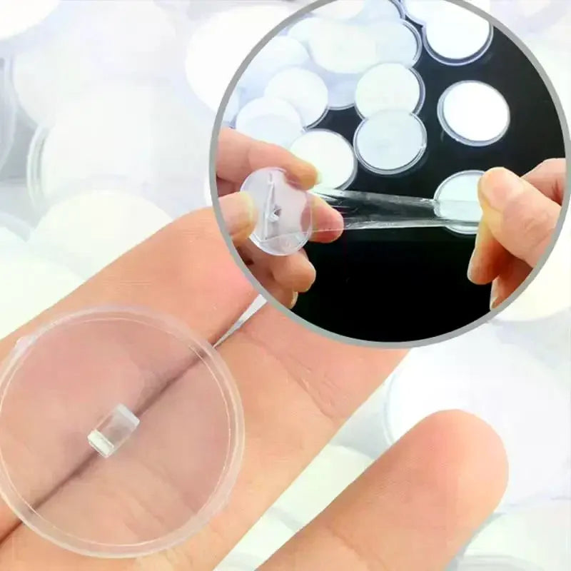 50 Piece Mini Transparent Ceiling Hook Set Self-Adhesive Easy Install Traceless for DIY Party Christmas Hanging Decorations Oasis Select