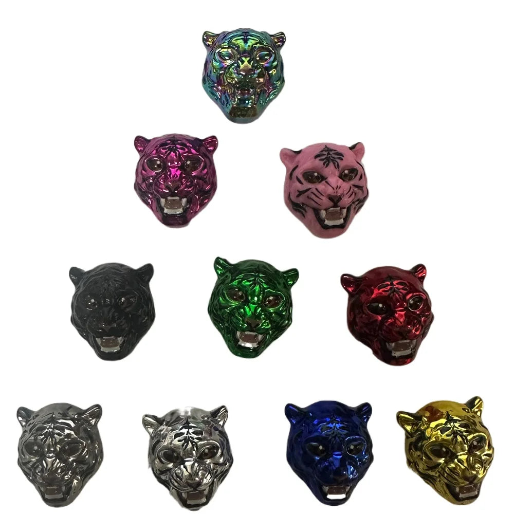 4Pcs Tiger Style Tire Valve Stem Caps 3D Animal Car Accessories Decor Tire Air Caps for Car,SUV,Bike,Motorcycle,Bicycle Oasis Select