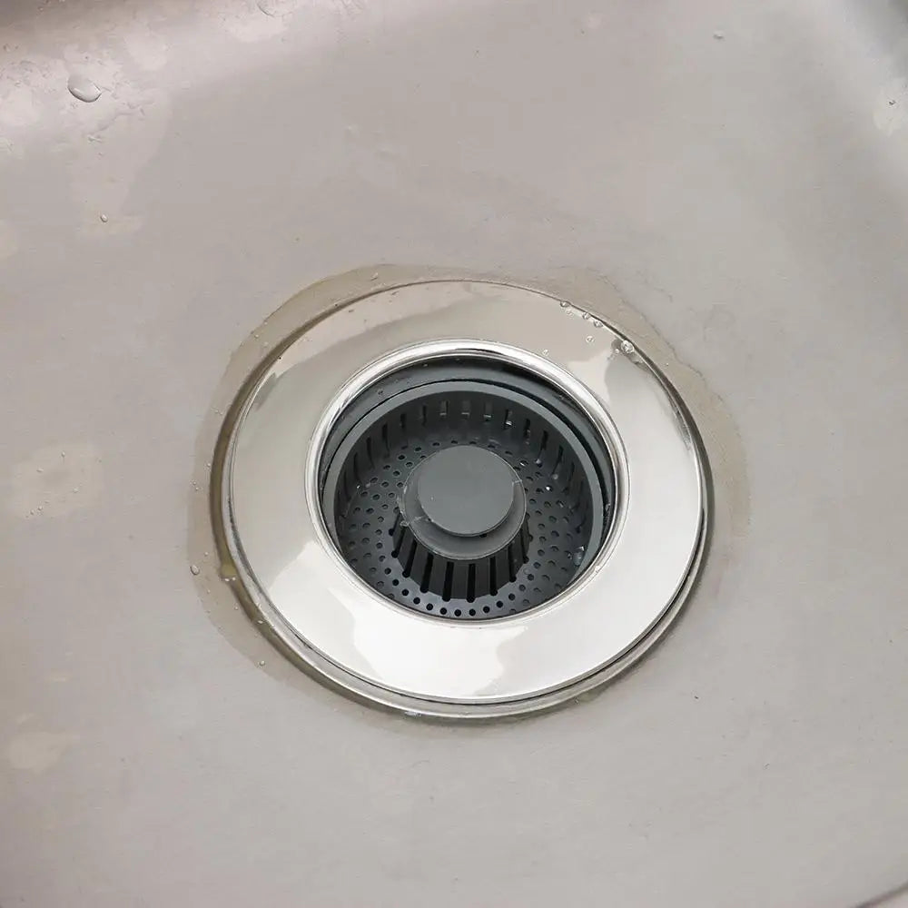 Durable 3 in 1 Sink Drain Strainer ABS Pop-up Kitchen Sink Plug Universal Anti-Clog Sink Food Catcher Basket Oasis Select