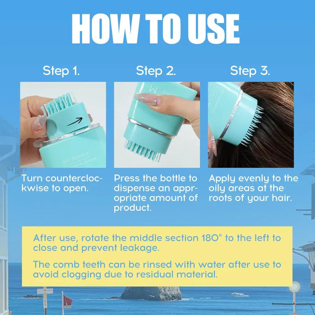 Dry Shampoo Gel Comb – Oil Control & Volumizing No-Rinse Dry Shampoo Gel Oasis Select