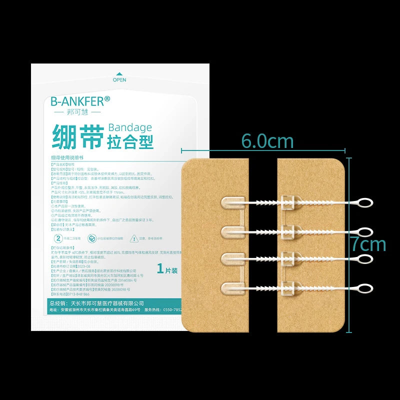 Zipper Wound Closure Patch – Hemostatic No-Suture Bandage