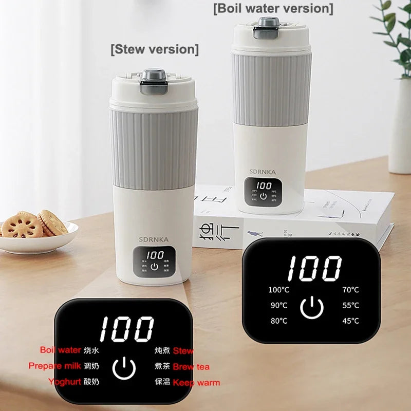 650ml Portable Electric Kettle Travel Boil Water Cup Thermo Pot Smart Teapot Temperature Adjustment Kettle With LED Display Oasis Select