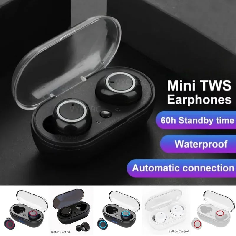 Y50 Wireless Headphones 5.0 Bluetooth Earphones Music Headset Sports Earbuds Waterproof Earpieces fone deouvido bluetooth phones Oasis Select