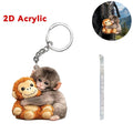 Punch Monkey Acrylic Keychain – Cute 2D Bag Charm Gift