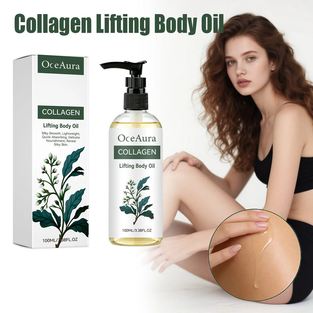 Collagen Lifting Body Oil Firming Hydrating Body Oil for Skin Elasticity Tightening Nourishing Daily Care Massage Essential Oil Oasis Select