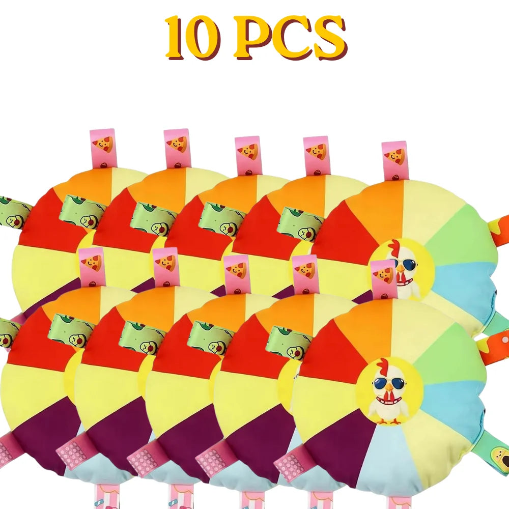 Cartoon Design Dog Plush Sound Toy Wear Resistant Bite Resistant Teddy Chew Toy for Puppy Pet Teeth Grinding Relief Oasis Select A 10 PCS