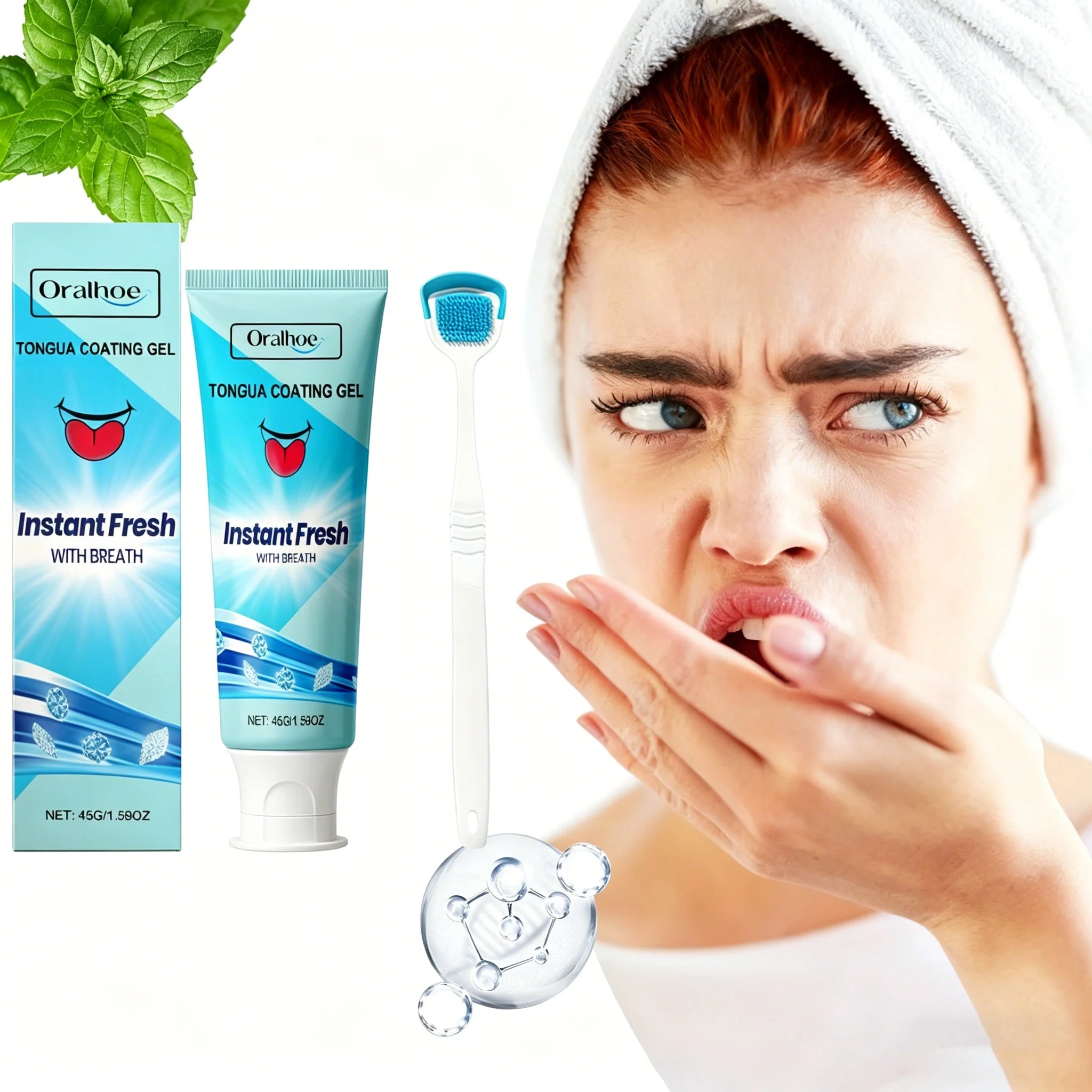 Oralhoe Tongue Cleansing Gel – Fresh Breath & Coating Removal Tongue Cleansing Gel Oasis Select