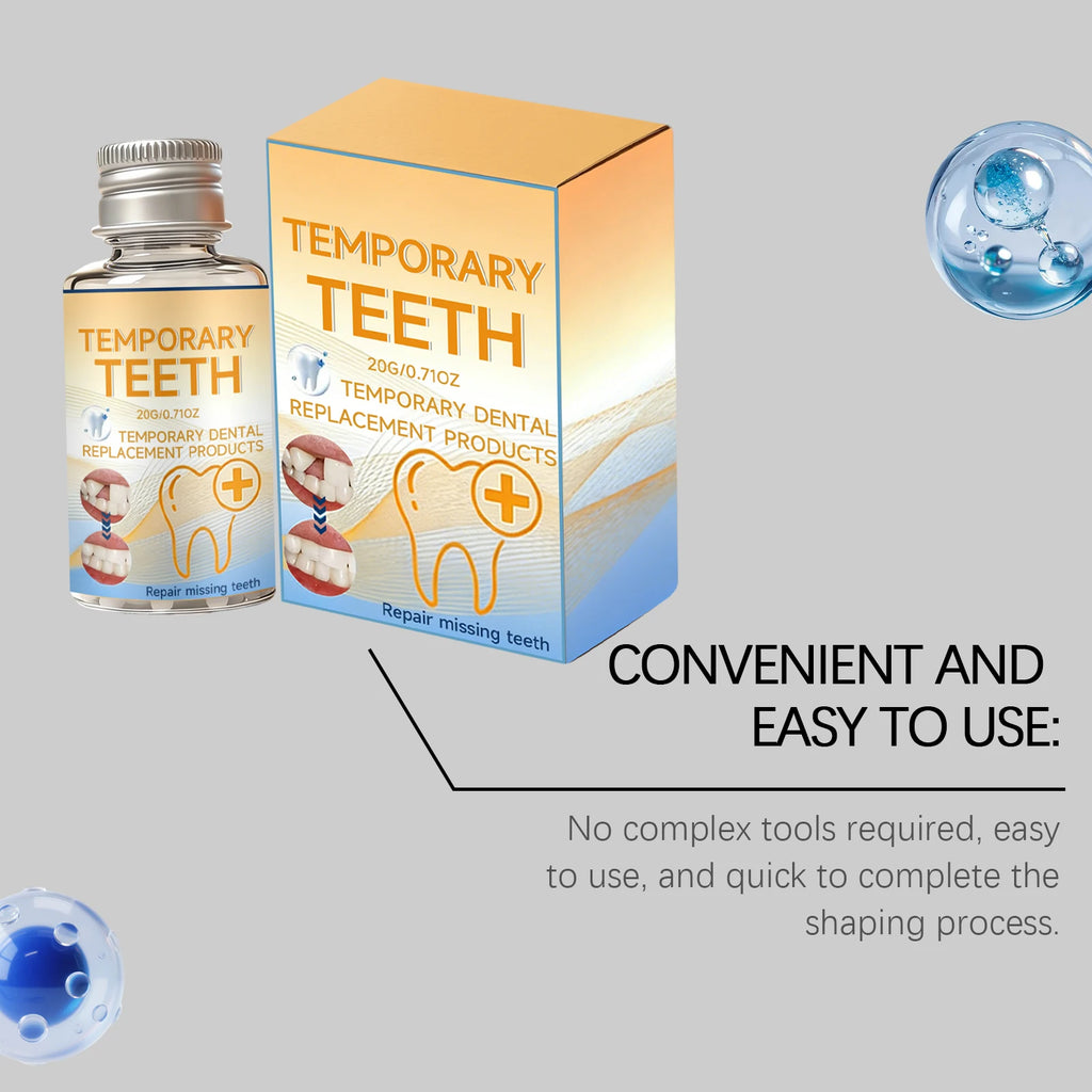 New 2026 DIY Moldable Teeth Material Temporary Tooth Shaping Beads Dental Care Aid Home Use Temporary Teeth Repairing Kit 20g Oasis Select
