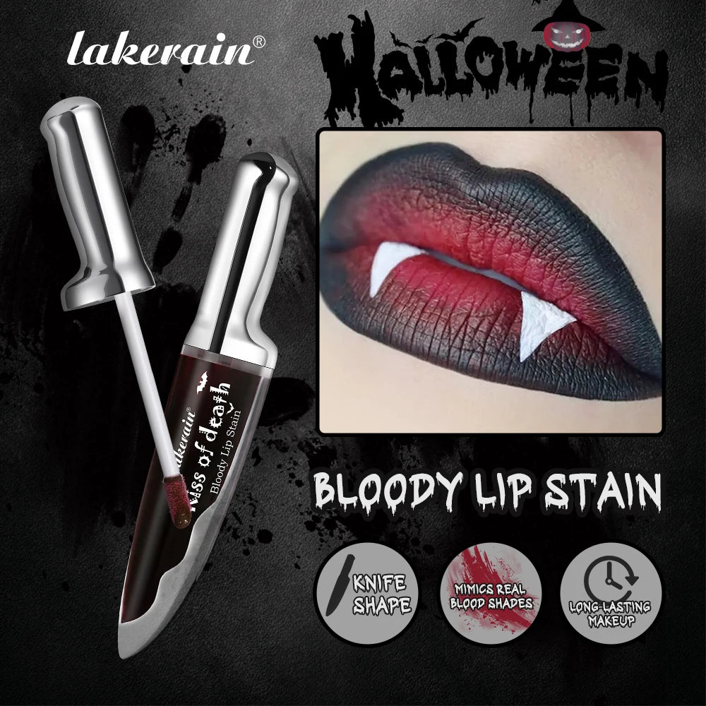 Lakerain Matte Lip Stain Long-lasting Waterproof Lipstick Makeup Highly Pigmented Lip Tint Halloween Party Cosmetics Oasis Select