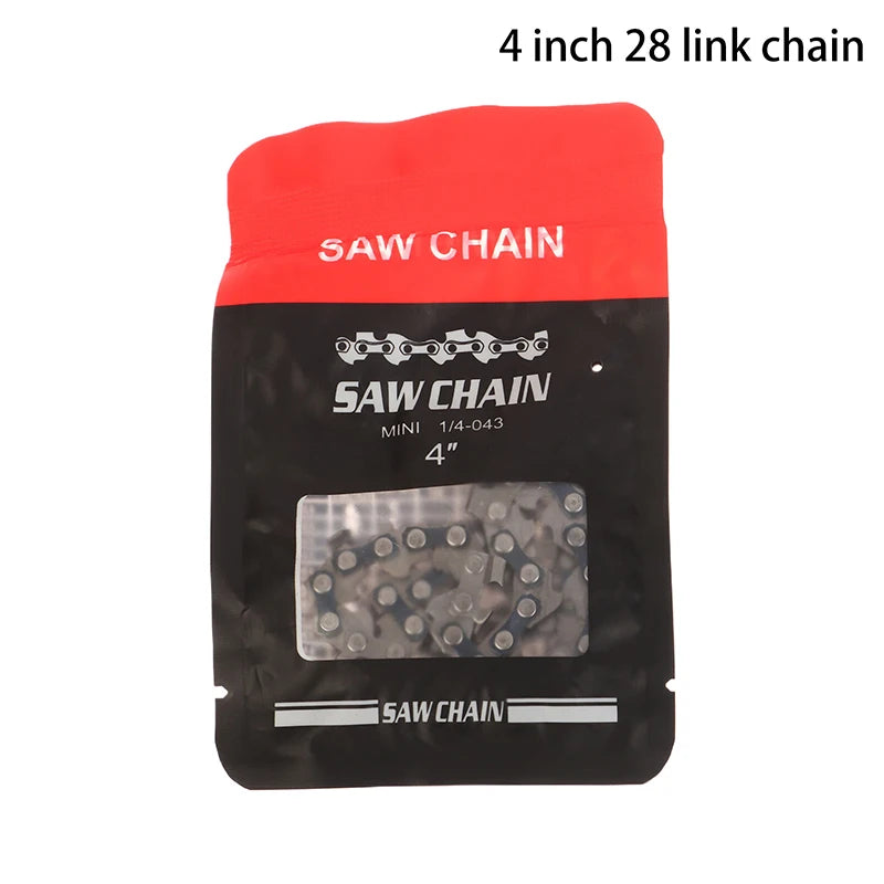 4/6/8/12/14/16 Inch Metal Chainsaw Chain Spare Parts Link Chainsaw Saw Chain Blade For Electric Saw Accessories Wood Cutting Oasis Select 4inch 28 link chain