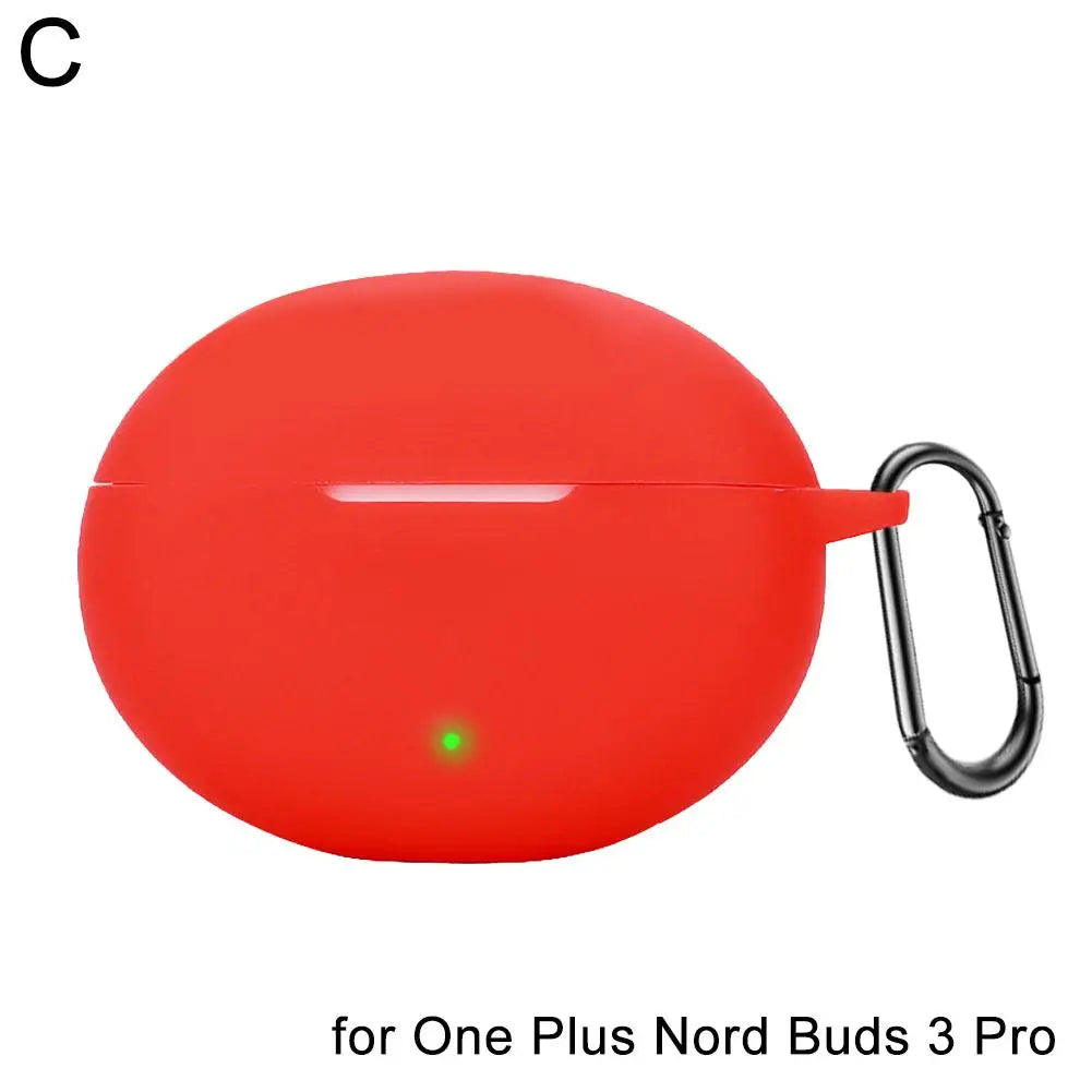 OnePlus Nord Buds 3 Pro Silicone Case Cover + Carabiner