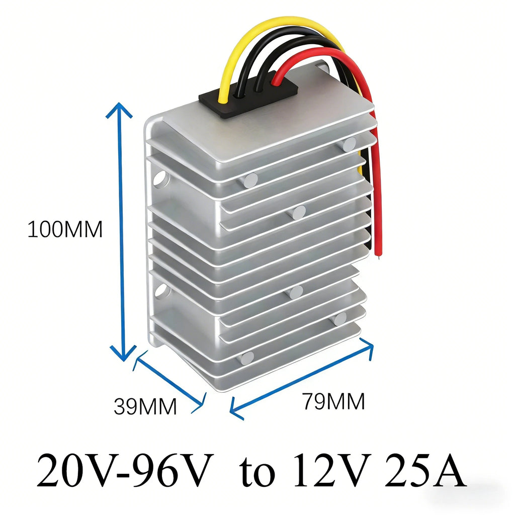 Buck 20V-96V 72V to 12V 60A 50A 40A 30A 20A 15A 10A 5A Step Down DC DC Converter Regulator 48V 60V Voltage Reducer Golf Cart Oasis Select 20V-96V to 12V 25A 20V-90V 12V