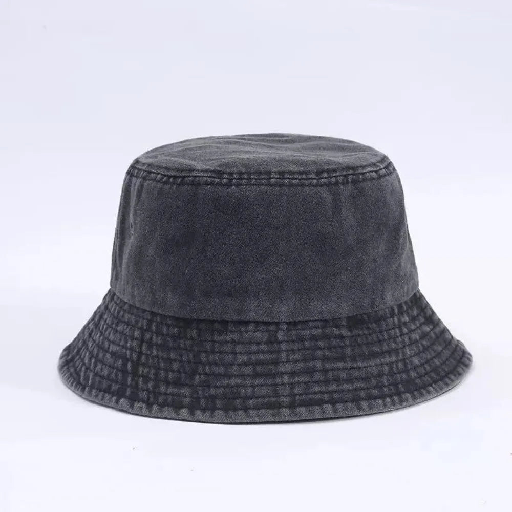 High Quality Unisex Cotton Bucket Hats Solid Color Summer Sunscreen Panama Hat Multicolors Outdoor Fisherman Hat Oasis Select 12
