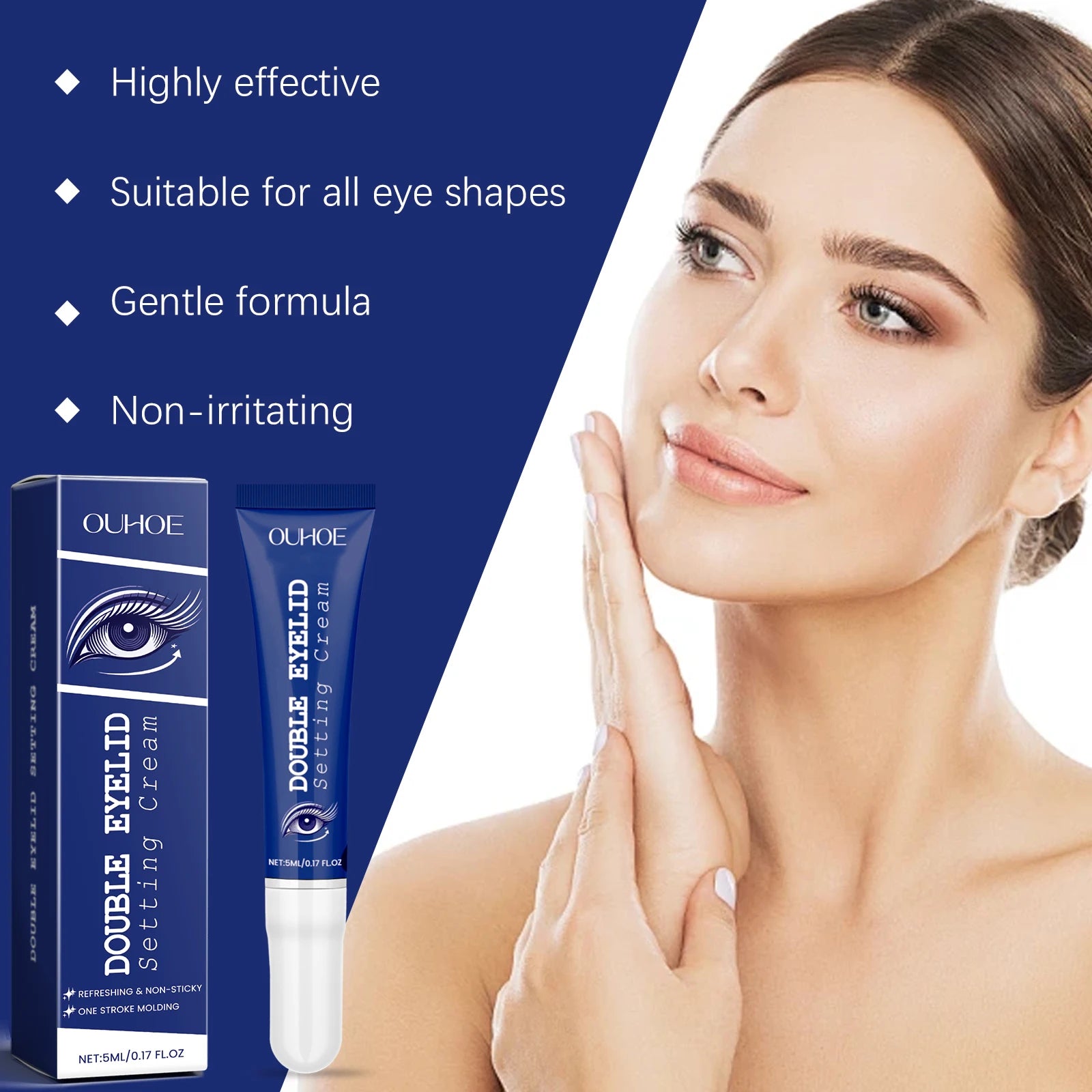 Double Eyelids Shaping Cream Traceless Tightening Waterproof Enhance Eye Styling Quick Dry Lasting Lifting Eyelid Defining Cream Oasis Select
