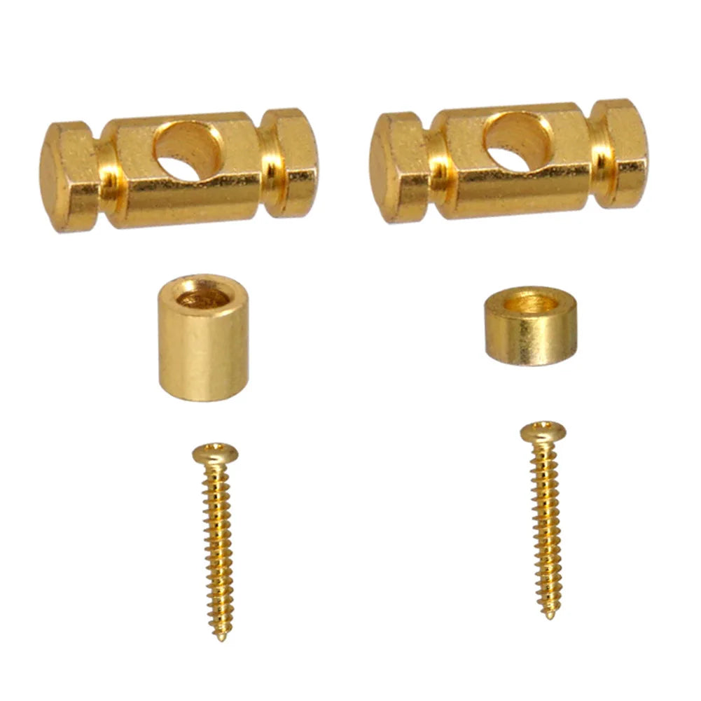 2Pcs Guitar Roller String Trees Retainer With Screws For Electric Guitars Parts Silvery/Black/Gold Guitar Guide Fit Telecaster Oasis Select