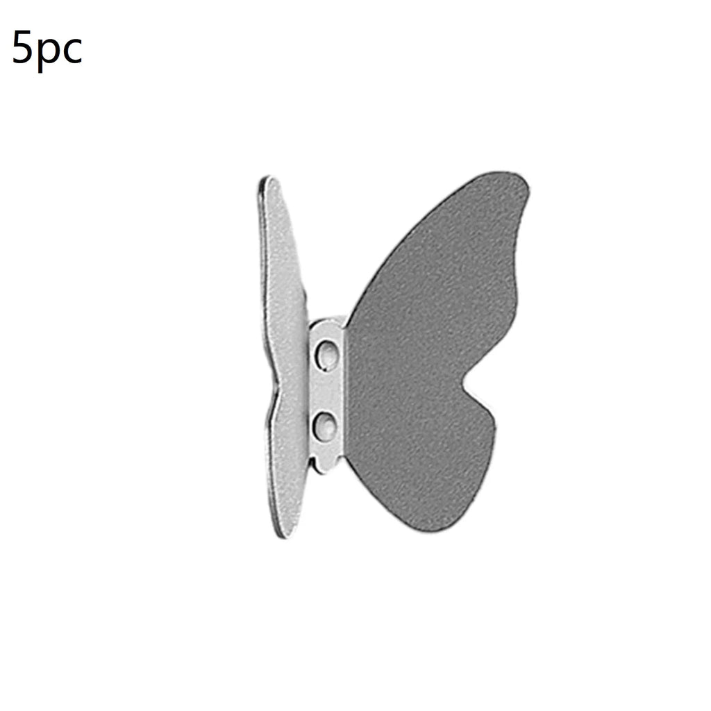 Butterfly Frosted Aluminum Wall Hook – Decorative Storage Hook