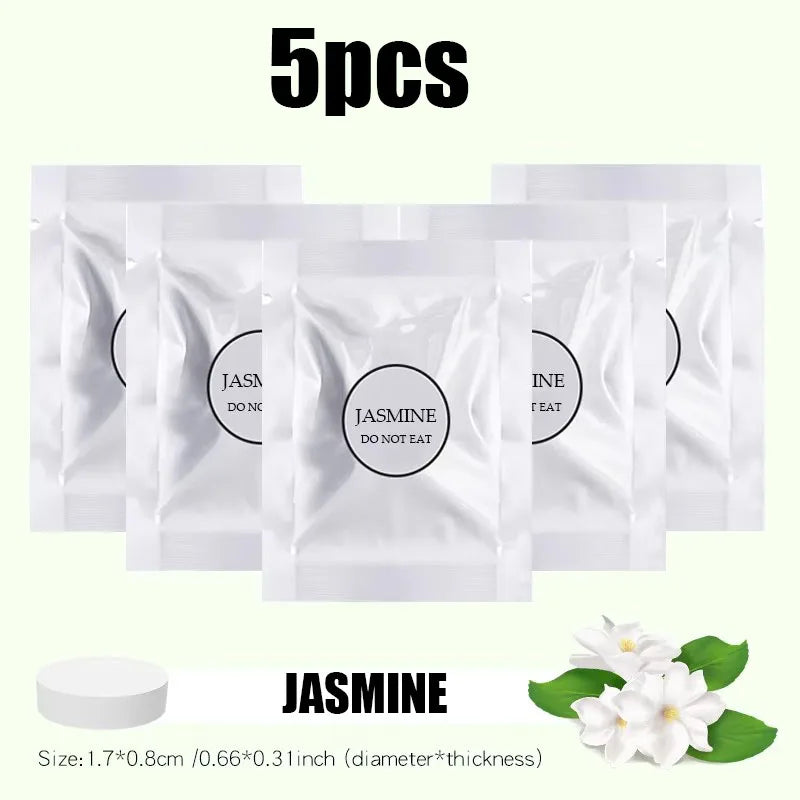 5/10/15/20PCS Car Air Freshener Supplement Solid Fragrance Scent Air Outlet Perfume Refill Tablets Ocean Lemon Lavender Fillers Oasis Select 5Pcs Jasmine