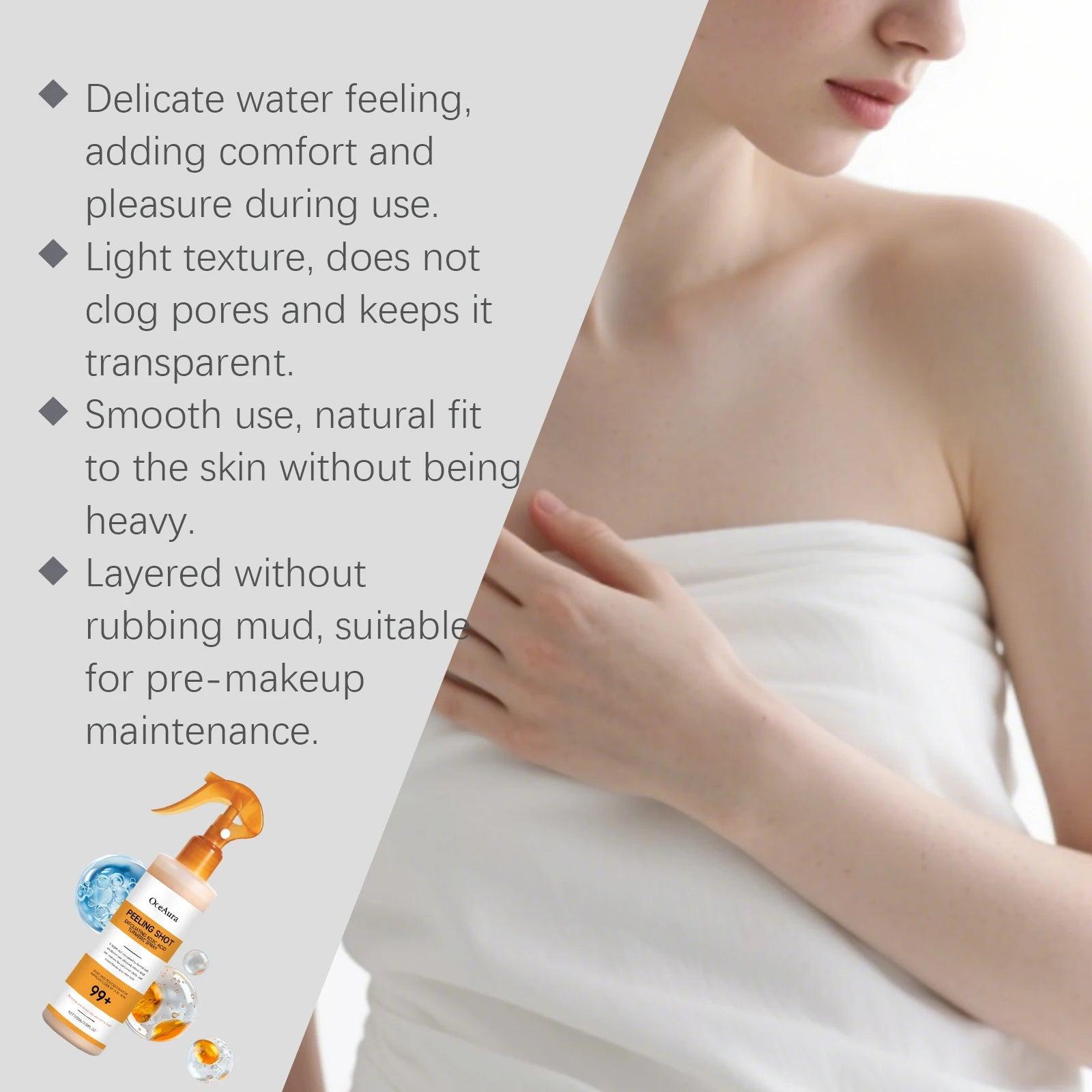 Kojic Acid & Turmeric Brightening Exfoliating Spray 100ml Exfoliating Body Spray Oasis Select
