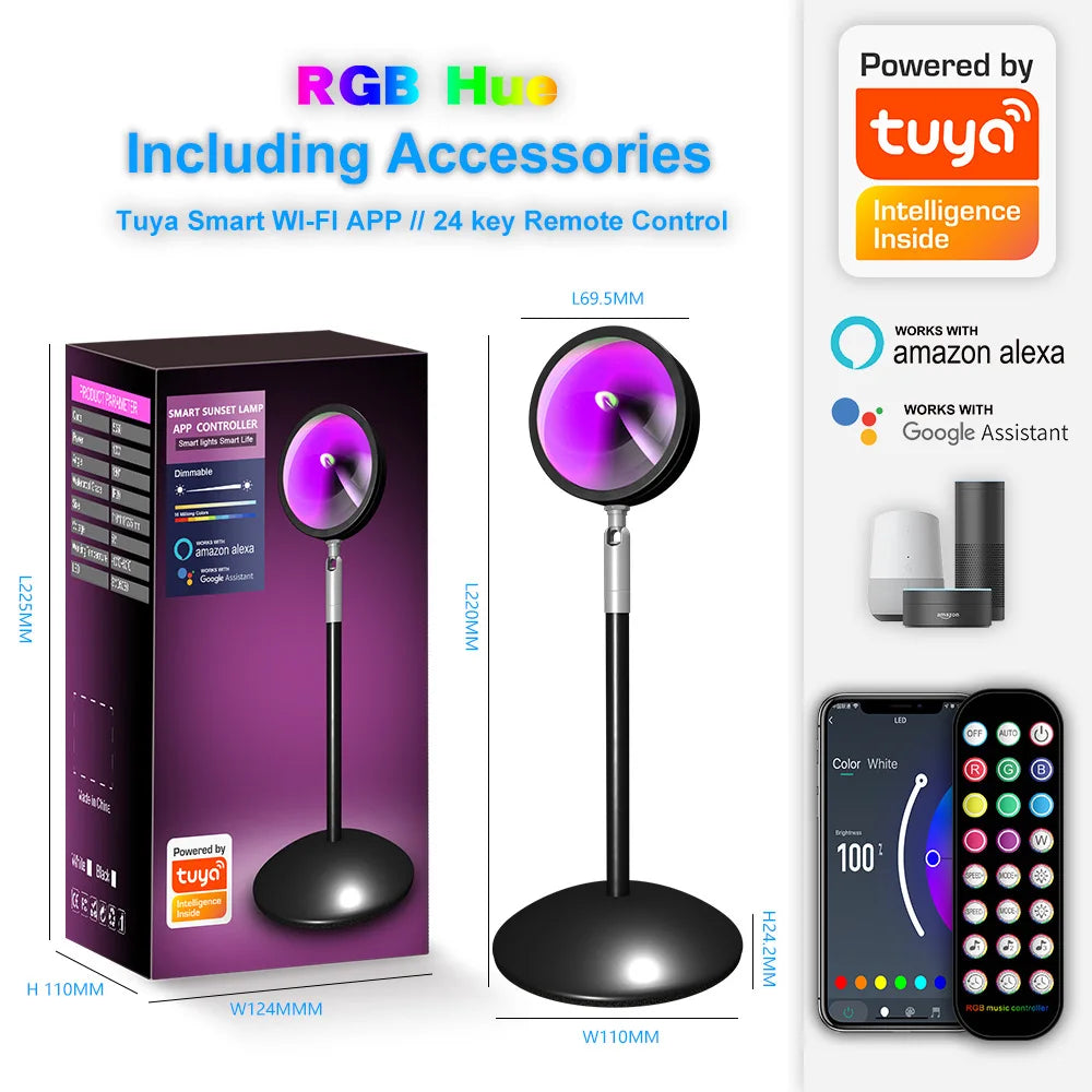 SHINEKNOT RGB Dimmable LED Desk Ambient Light | App Control
