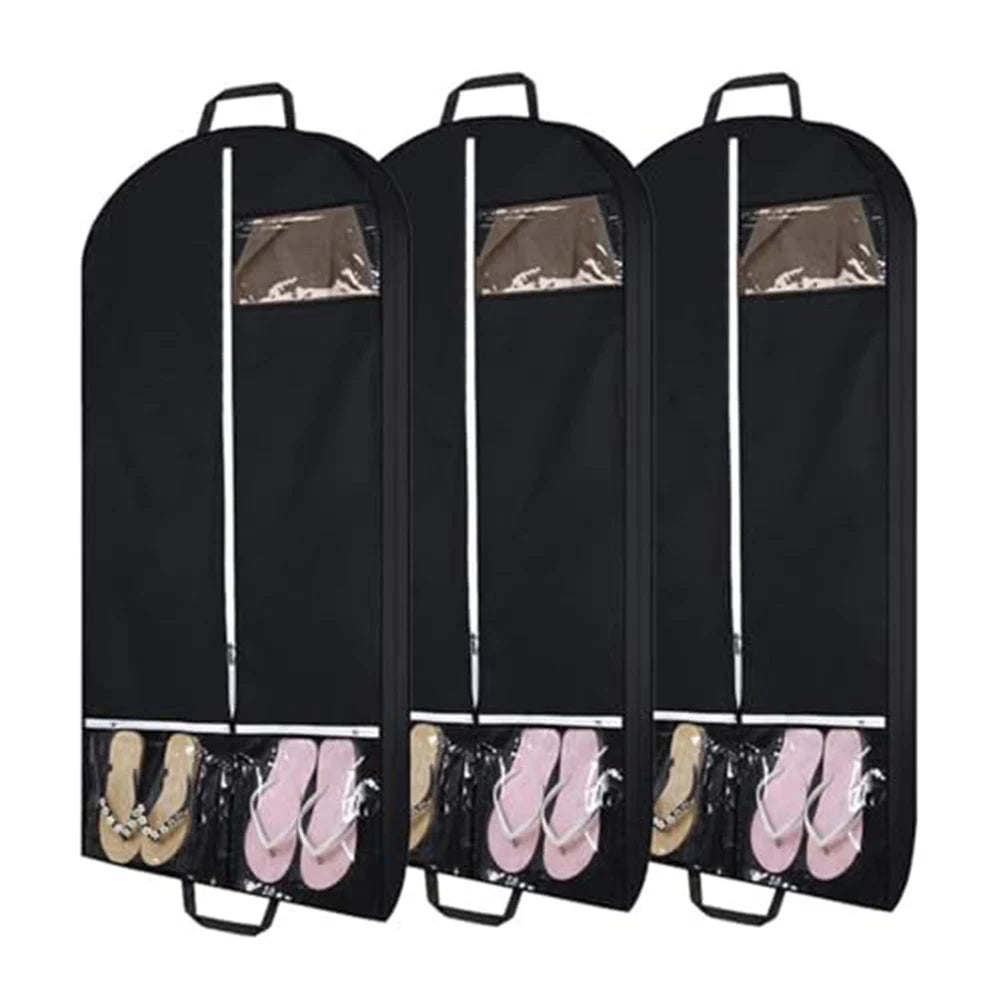 50 Inch Suit Travel Bag with Transparent Pockets for Keeping Clothes Neat and Accessories Visible during Trips Oasis Select Is black China Mainland