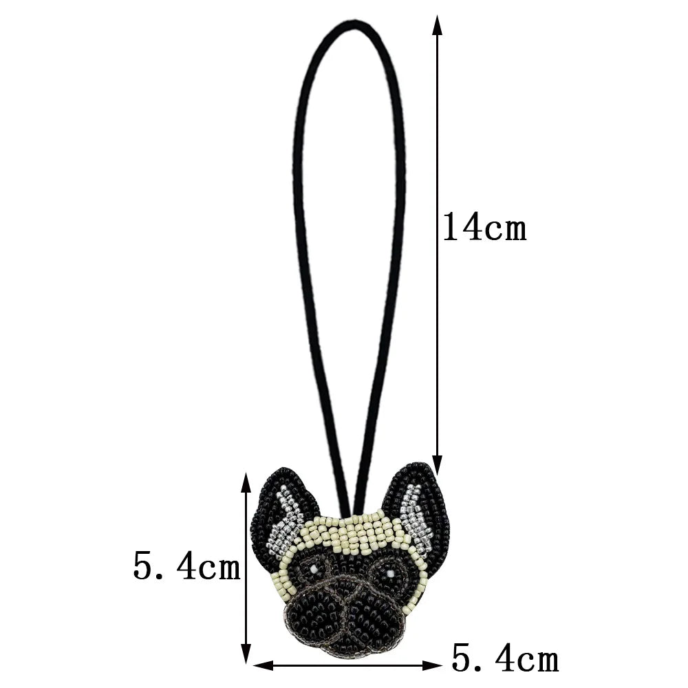 Fashion Animal Beaded Patch Pet Dog Diy Iron-on Applique For Bags Clothes Lanyard Accessories Embellishment Pendant Oasis Select Style 2