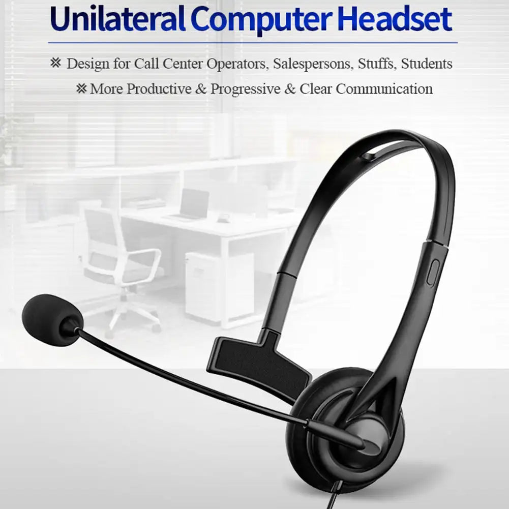 Fanmuran Wired Call Center Headset 3.5mm USB with Mic