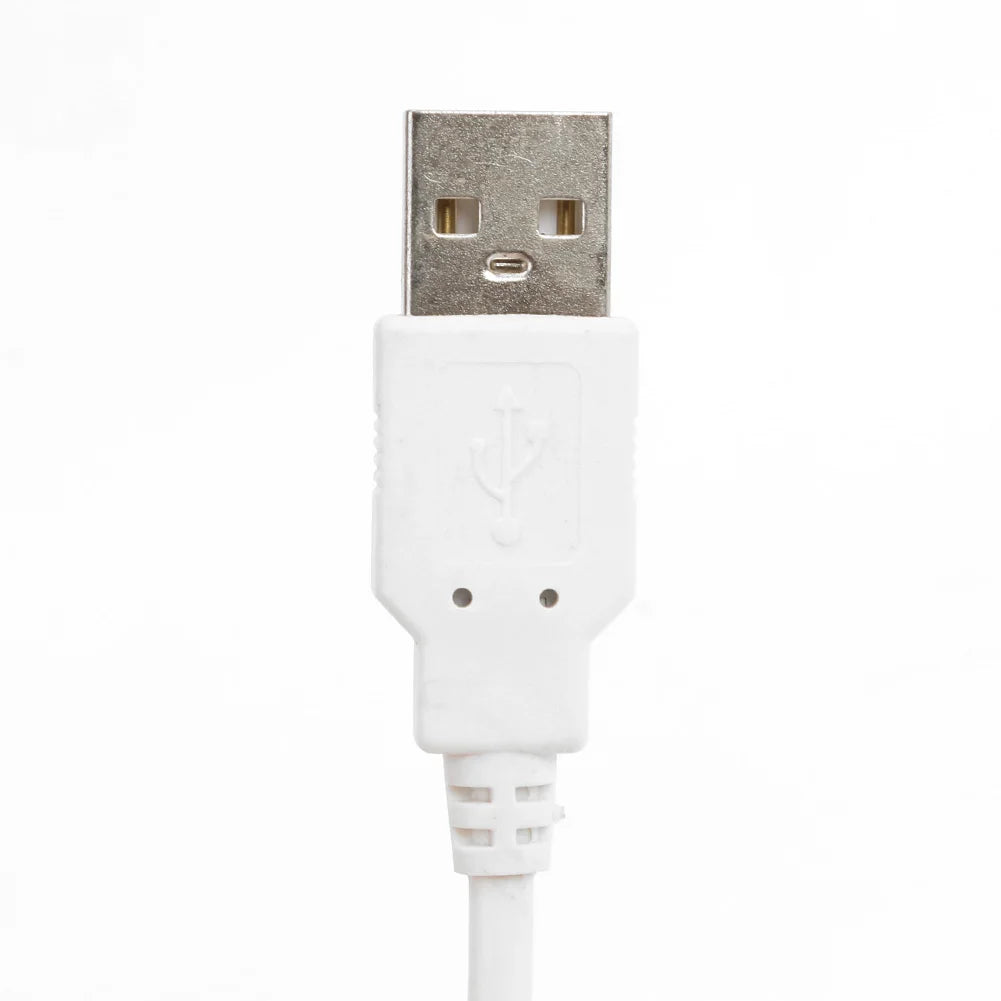 1m 5V USB Power Supply Cable Replacement 2 Pin USB 2.0 Male Cord Extension DIY with Switch for Light Oasis Select