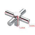 Cross Faucet Handle Knob Zinc Alloy Handwheel Universal Hot Cold Sink Taps Switch for Kitchen Bathroom Tap Replacement Parts Oasis Select Silver