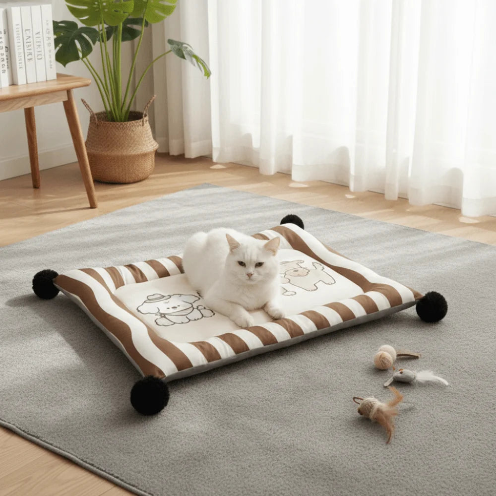 Cooling Pet Bed Mat – Double-Sided, Washable & Portable