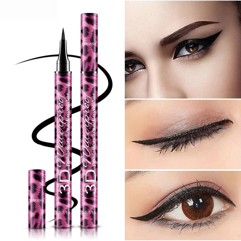 SADOER 2-in-1 Waterproof Eyeliner & Mascara Set | Leopard Print