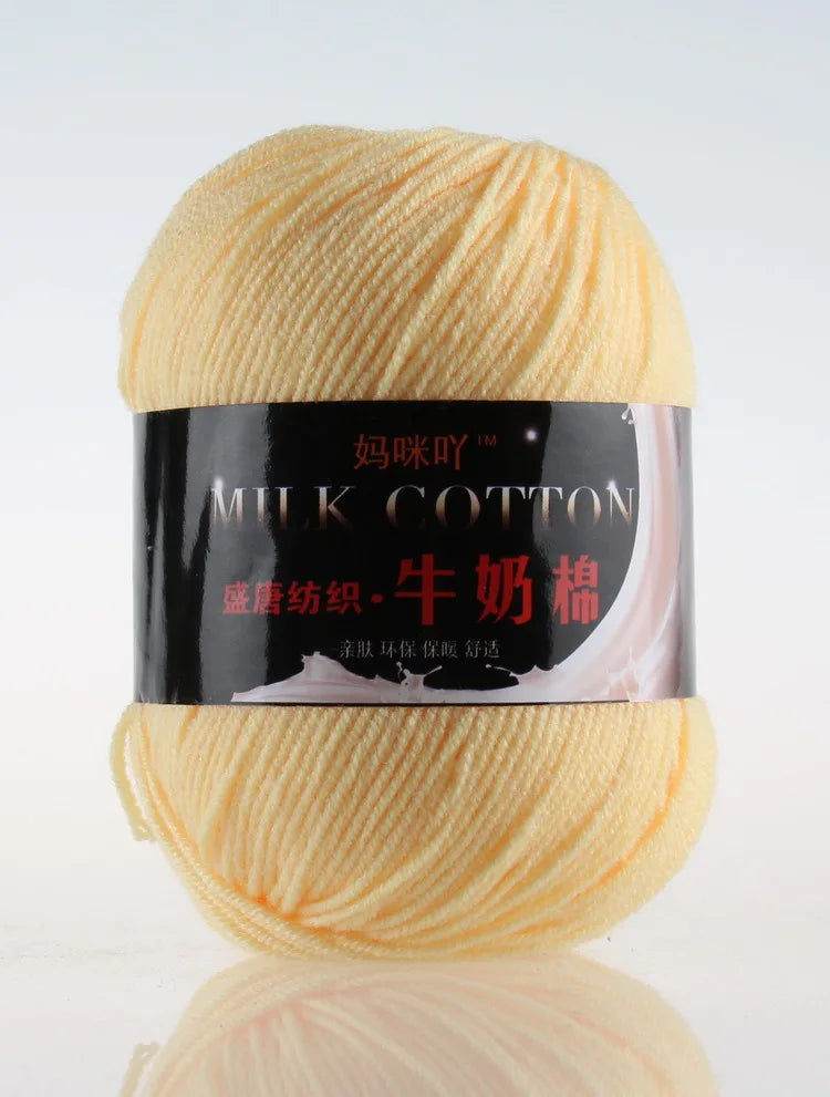 DIY Three Strands Graded Section Dyed Wool Medium Fine Cotton Thread