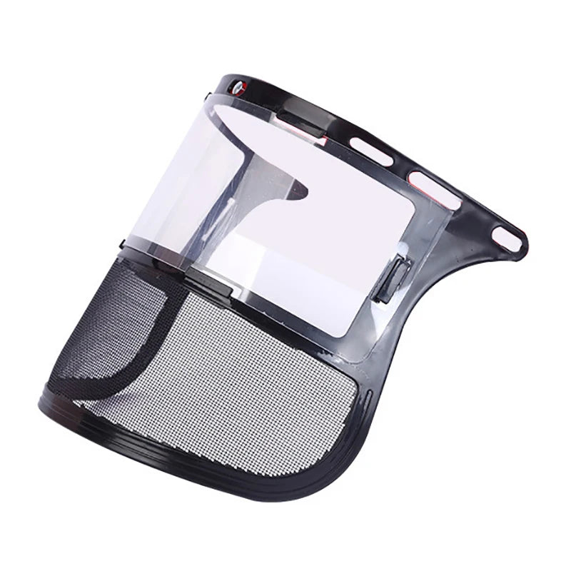 Safety Head-Mounted PVC Protective Mask Anti Splashing Grass Anti Dust Mask For Cutting Hat Avoid Face Screen Protection Mask Oasis Select MR-05
