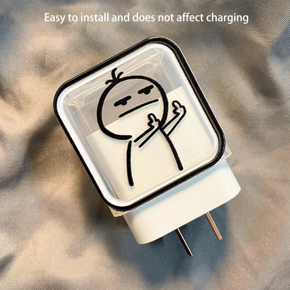 Emoji TPU Cable Protector for iPhone 15 14 13 Pro Max | PD Fast