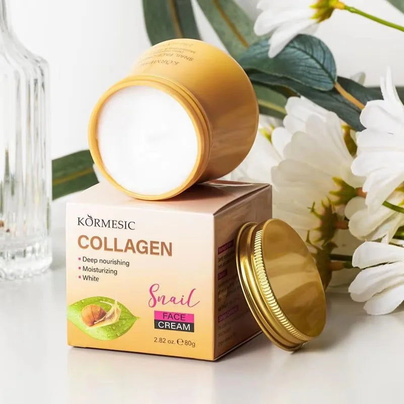 Snail Collagen Face Cream – Firming & Brightening Korean Skincare Face Moisturizer Cream Oasis Select