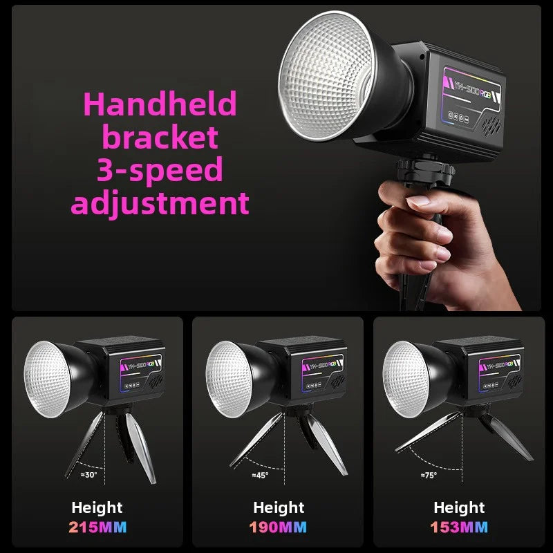 SHINEKNOT YM-S100 80W RGB COB LED Portable Photography Fill Light