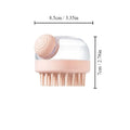 Pet Bath Brush with Shampoo Dispenser | Soft Silicone Pet Grooming Brush Oasis Select Pink