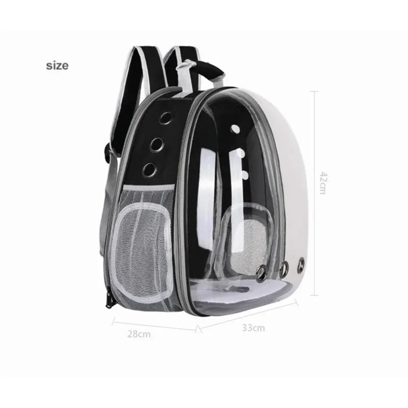 Cat Carrier Bag Breathable Pet Backpack Expansion Bag Outside Portable Transparent Space Capsule Carrier Bag For Small Dog Cats Oasis Select