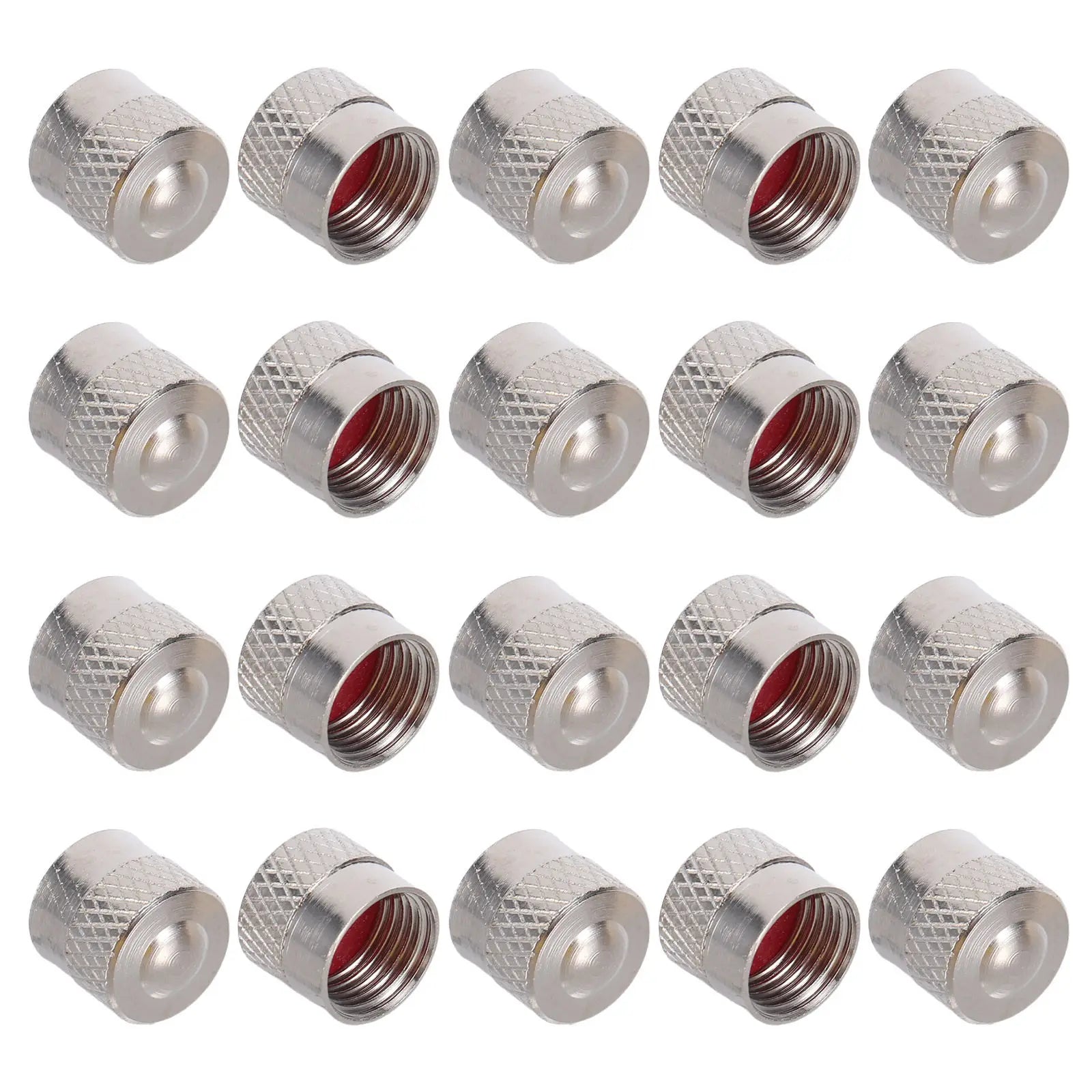 20Pcs Car Tyre Valve Caps Copper Metal Tire Valve Stem Caps 8Mm Dust Proof Universal for Cars Bicycles Motorcycles Trucks Oasis Select Default Title