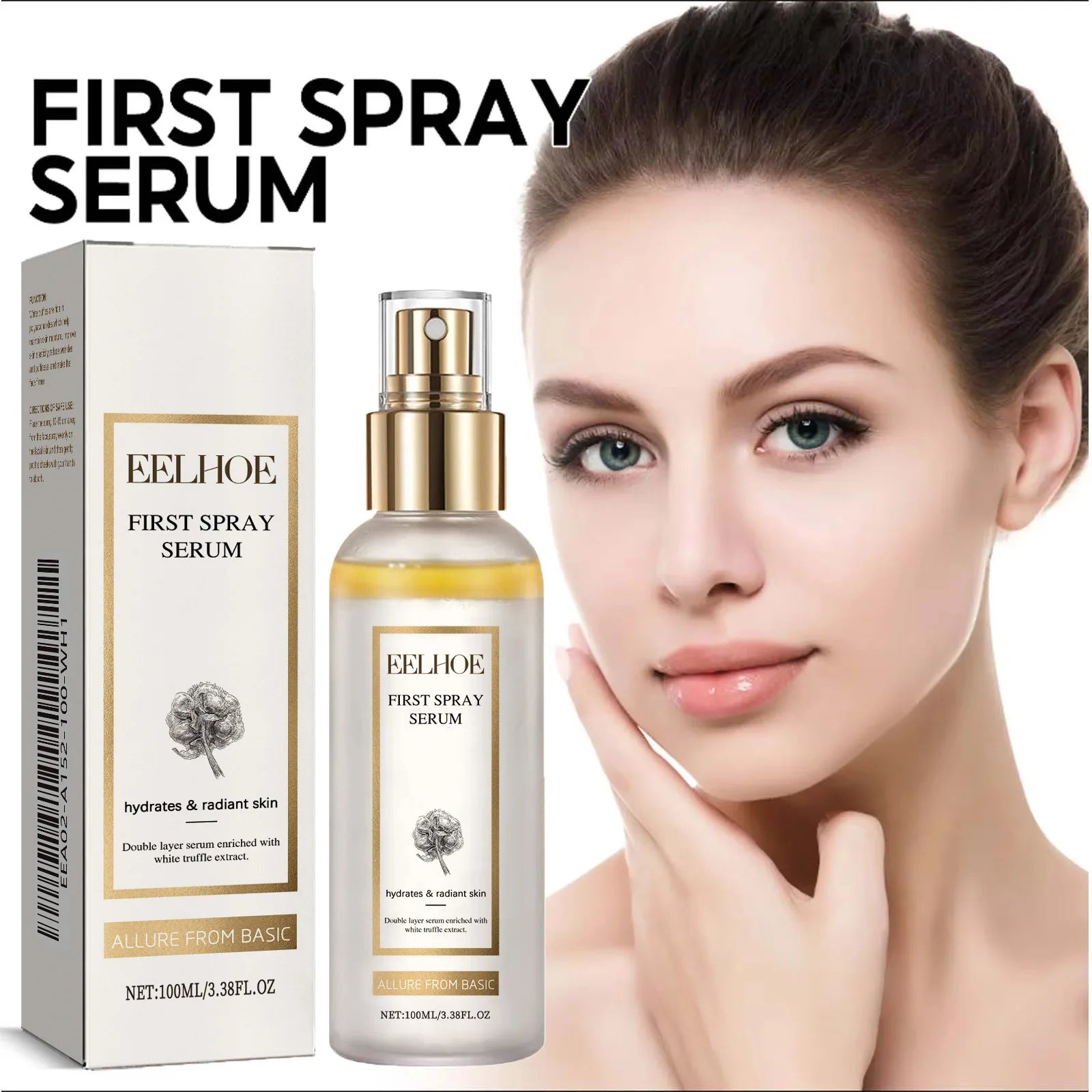Facial Serum White Truffle Moisturizing Spray Melanin Correcting Glow Serum Fade Dark Spot Shrink Pores Brightening Skin Care Oasis Select