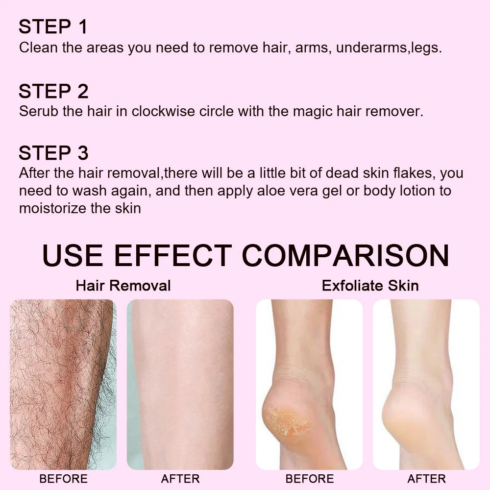 Hair Removal Apparatus Nano Glass Fast Safe Painless Hair Removal Washable No Skin Damage Home Use Exfoliator Hair Sharpener Oasis Select