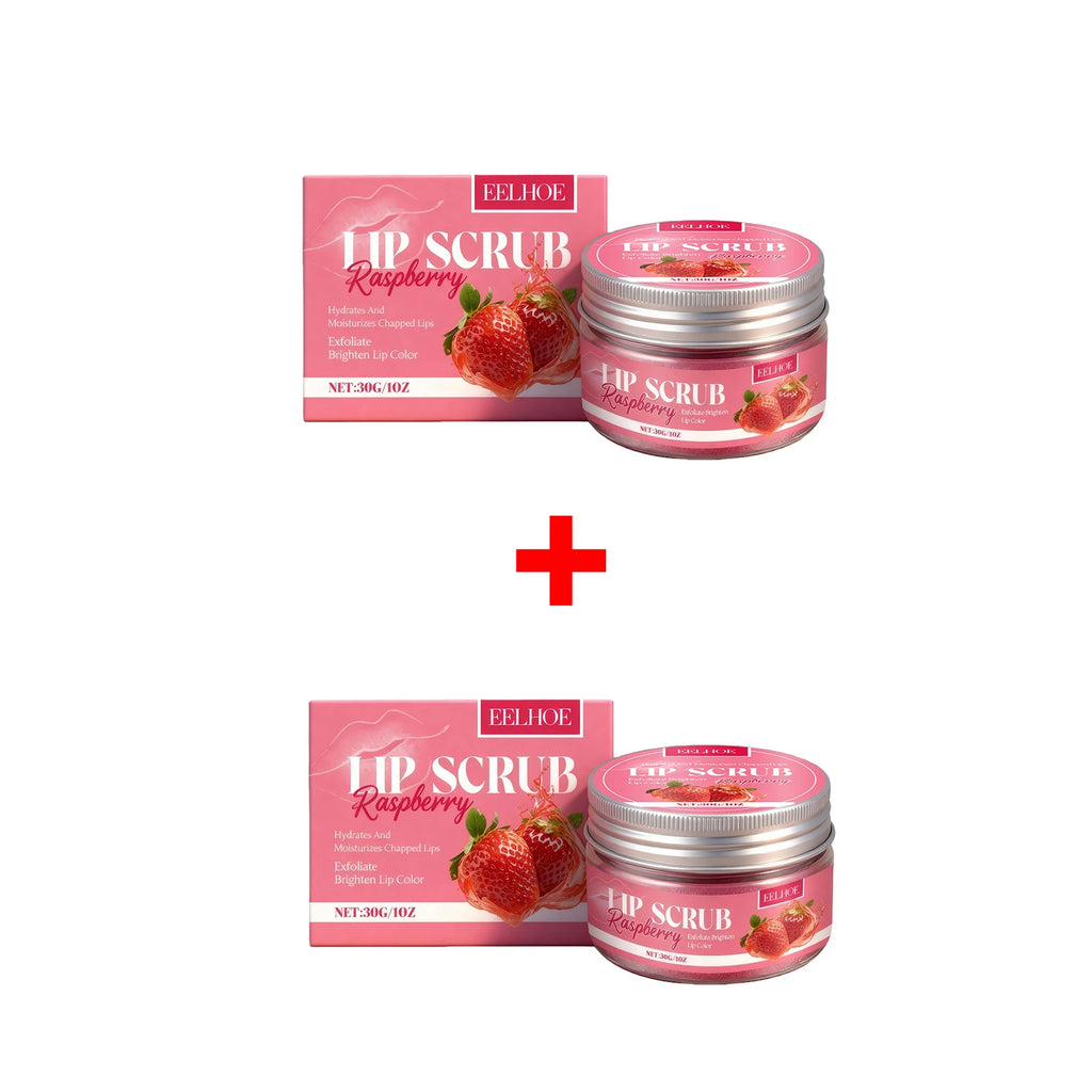 Strawberry Lip Scrub Exfoliating Preventing Drying Cracking Improve Dullness Remove Dead Skin Moisturizing Brightening Lip Care Oasis Select 2PCS