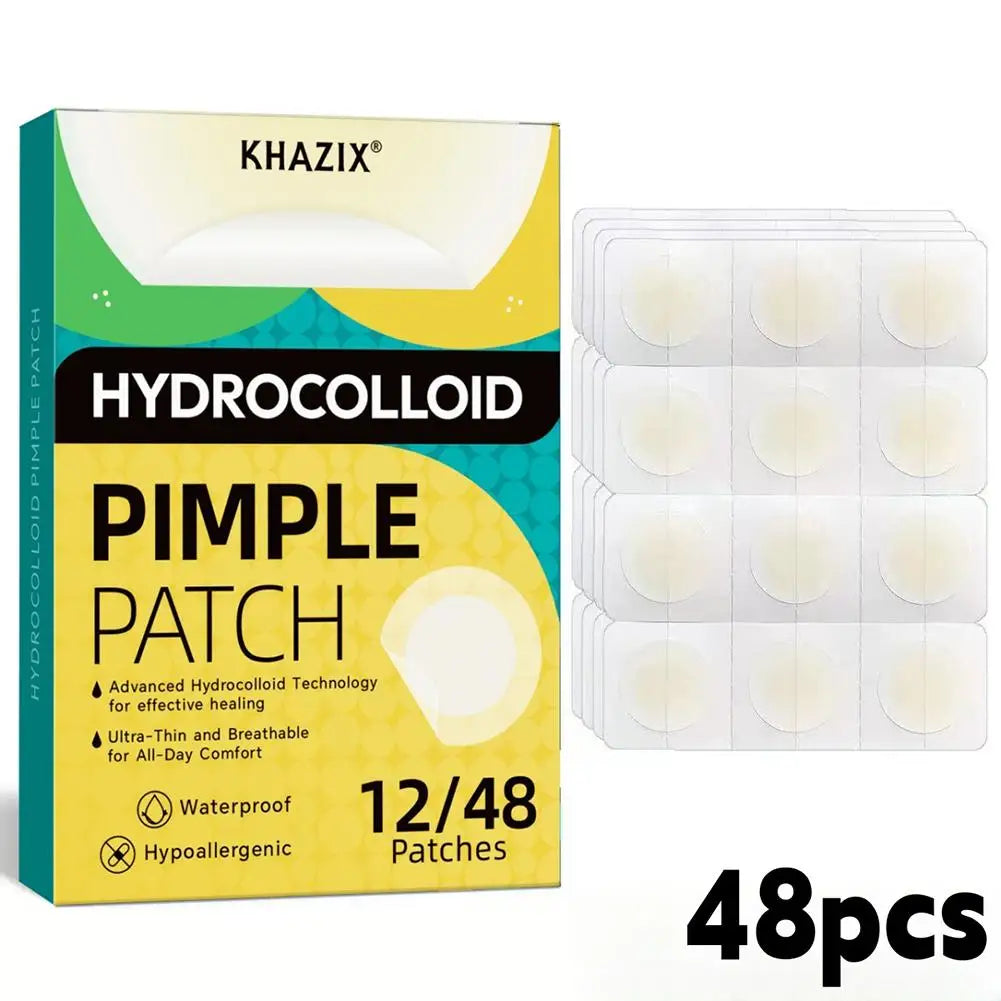 Invisible Hydrocolloid Pimple Patches – 12/24 Count Acne Dots Acne Pimple Patches Oasis Select green-48pcs