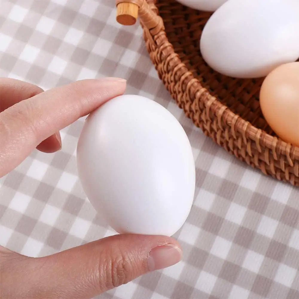 Fake Plastic Eggs Set of 10 – Paintable Easter & Nest Eggs Fake Play Eggs Oasis Select