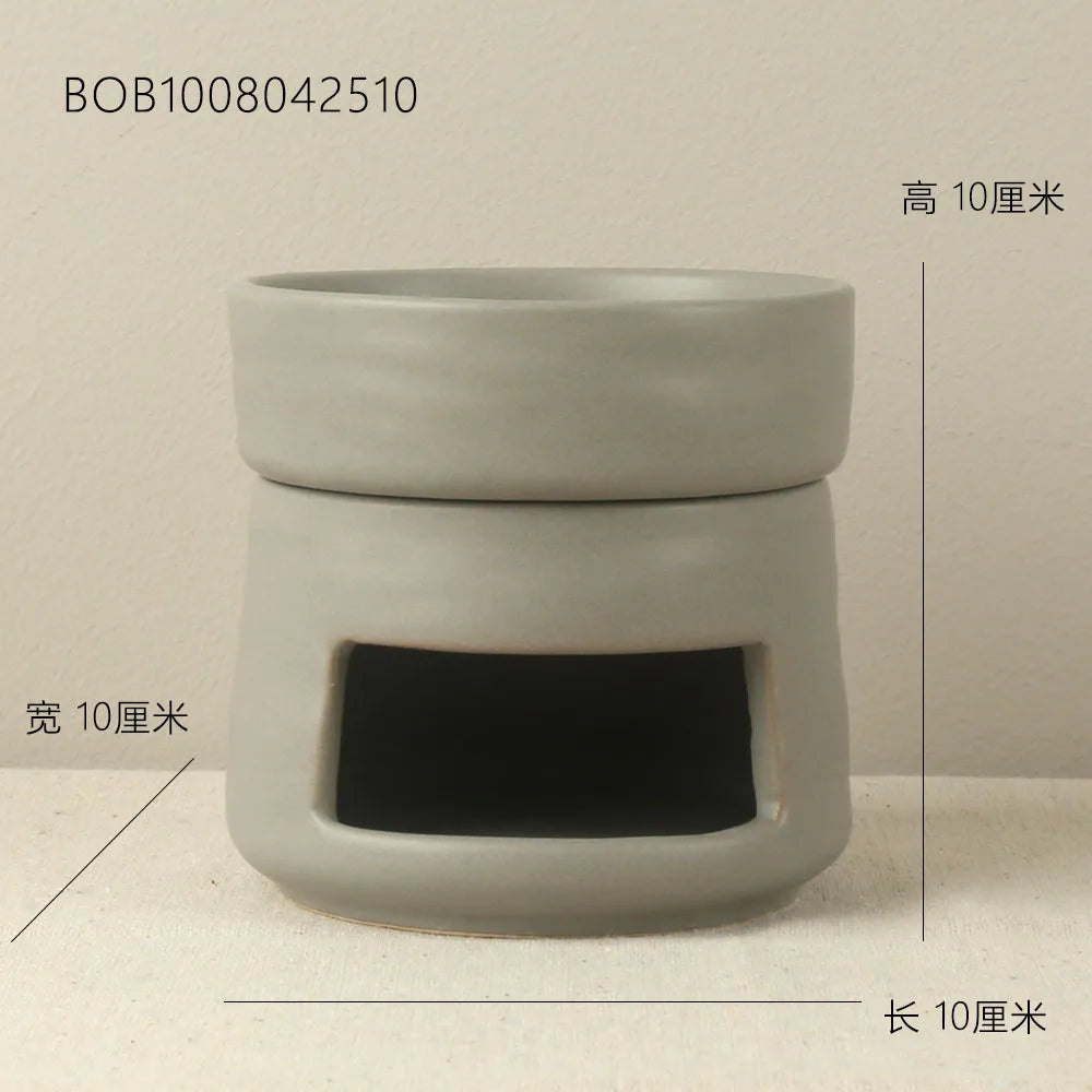 Ceramic Aromatherapy Stove Modern Simple European Ceramic Aromatherapy Essential Oil Stove (does not support dry burning) Oasis Select Red