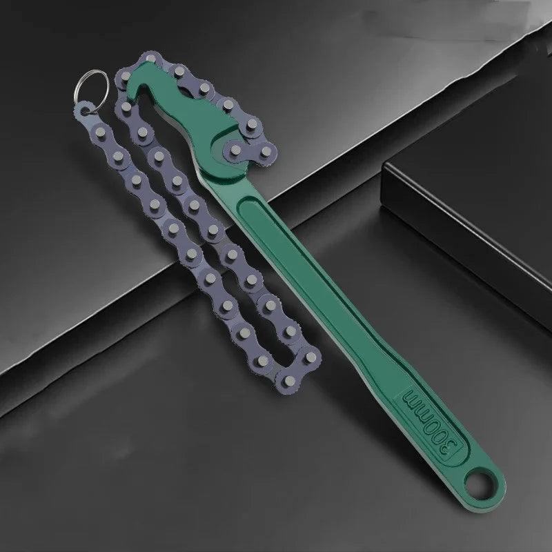 Strap Filter Wrench Non Slip Multifunction Pipe Fittings Tools Belt Strap Wrench for Opening Pipe Fittings Plumbing Automotive Oasis Select Chain
