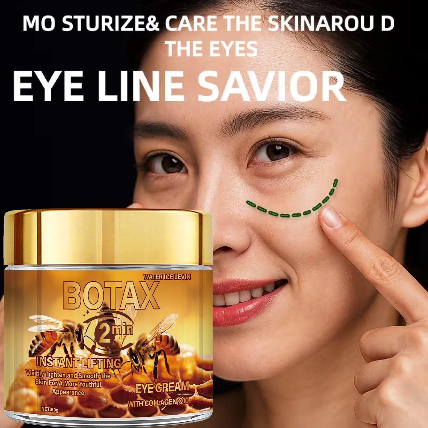 BOTA Instant Lifting Eye Cream with Bee Venom & Retinol, Anti-Aging, Reduces Wrinkles & Firms Skin, All Skin Types. Oasis Select