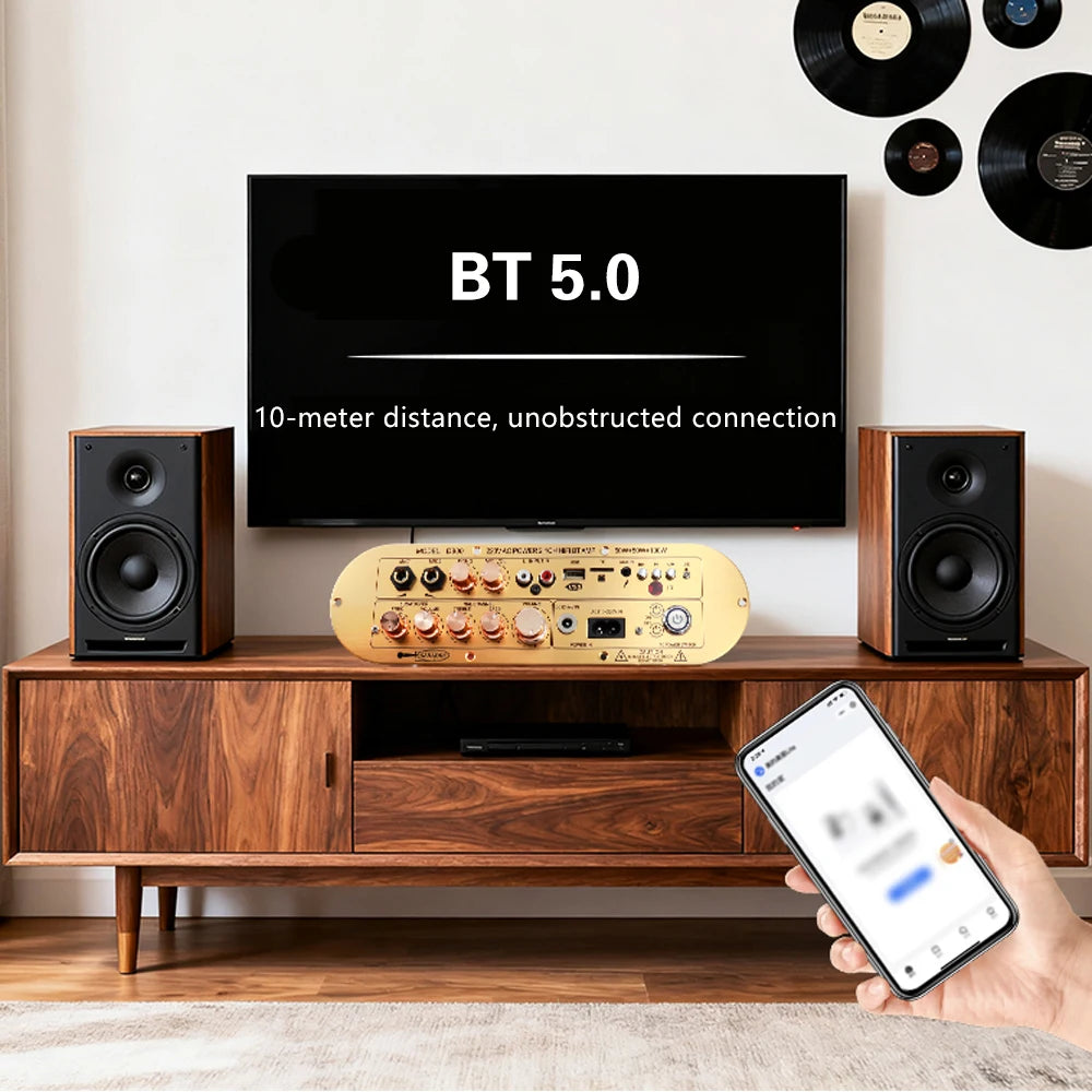 Audio Amplification Board D900 Channel 2.1 HIFI Bluetooth 5.0 50W+50W+100W Digital Media Power Amplification Board Oasis Select