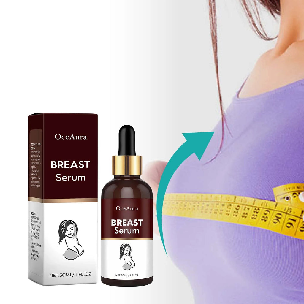 Breast Massage Serum, Brightening, Plumping, Lifting, Firming, Hydrating Nourishing Massage & Softening Topical Essence Oasis Select